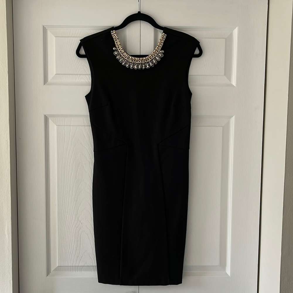 Fitted dress with embellishment